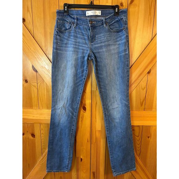 Abercrombie & Fitch Womens Medium Wash Erin Perfect Stretch Jeans Size 6L (5112) - Picture 1 of 9